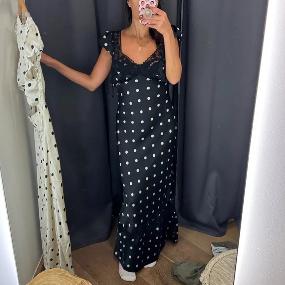 Free People Dresses & Skirts - FREE PEOPLE Black Butterfly Babe Maxi Dress S